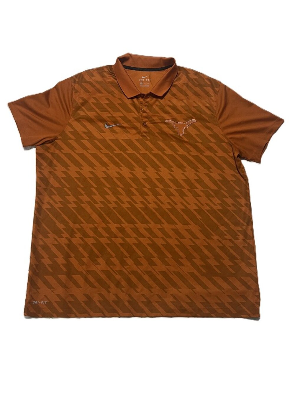 Collegiate Gameday Nike Dri-FIT Texas Longhorns Men's Polo Shirt Orange Size XXL